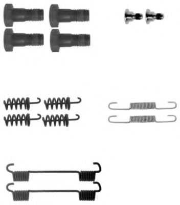 PAGID X0180 Accessory Kit, parking brake shoes